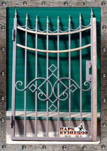 Ворота с калиткой "МЕГАПОЛИС" арт.2020-83