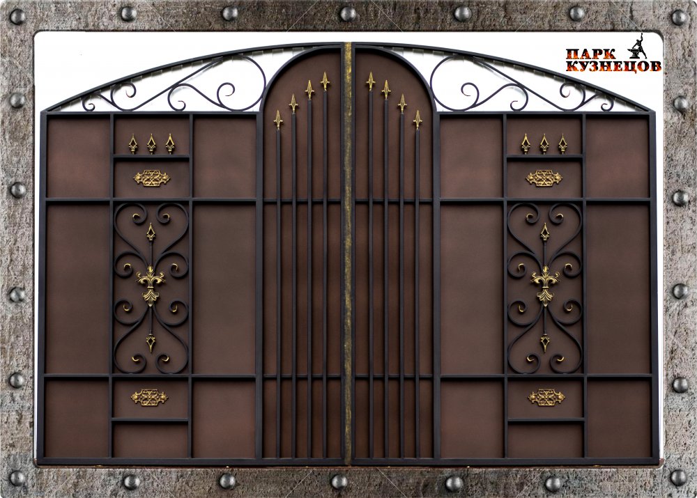Ворота "НЕКРАС" металлические кованые изделия