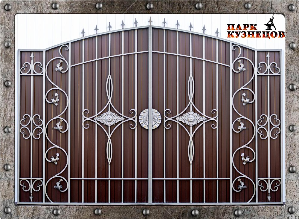 Ворота "ЛАДА" металлические кованые изделия