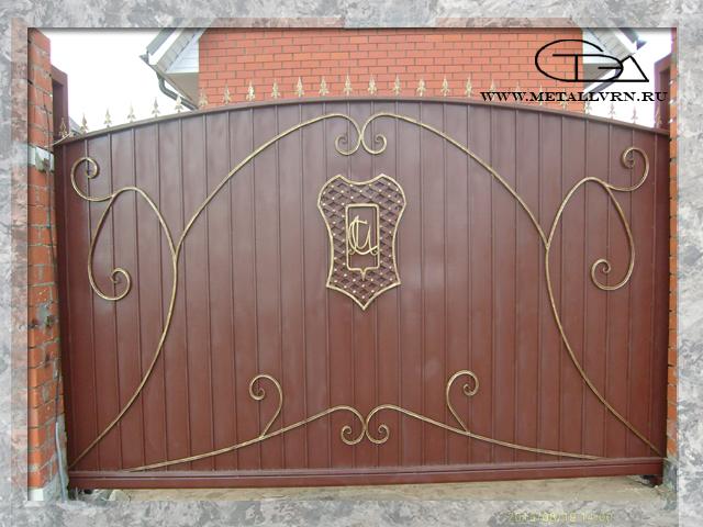 Ворота (2011 год) металлические кованые изделия
