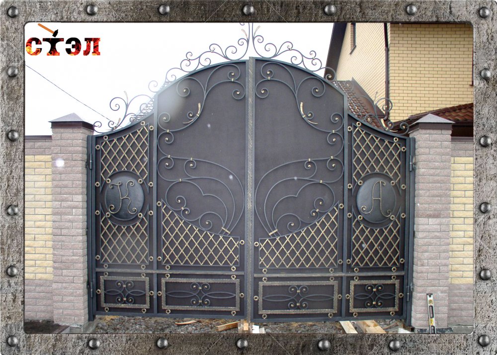 Ворота (2017год) металлические кованые изделия