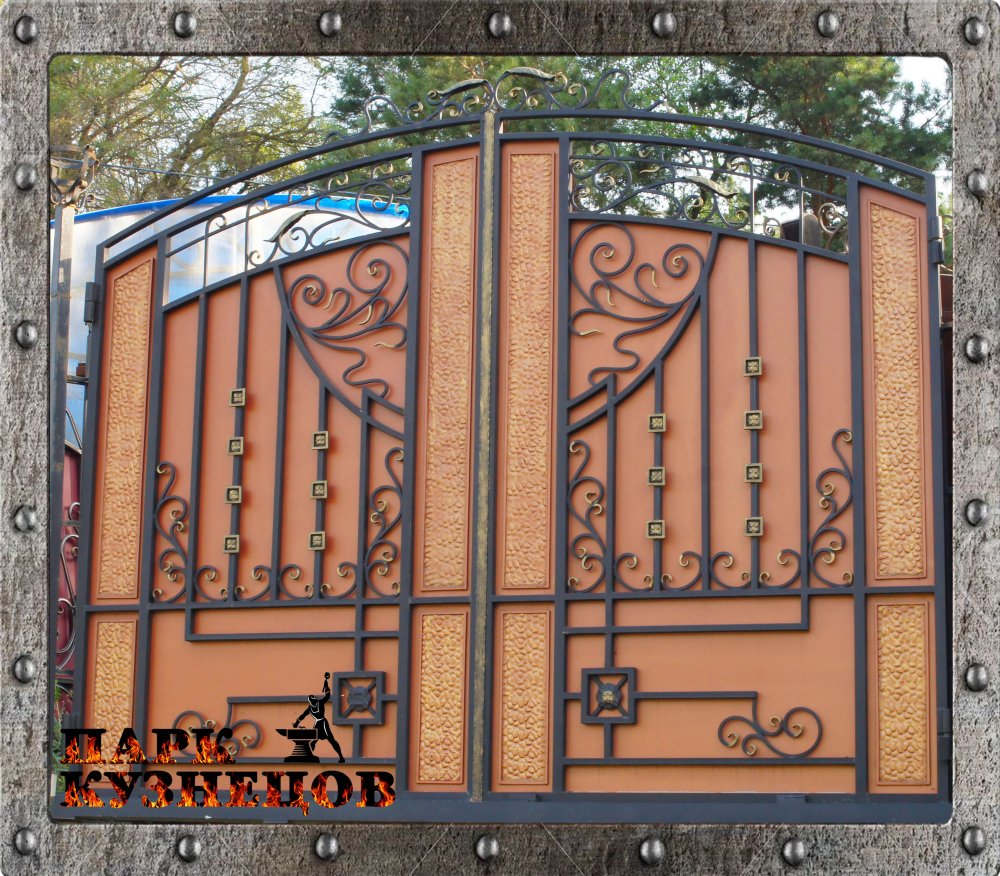 Ворота  "ЯРИЛО" металлические кованые изделия