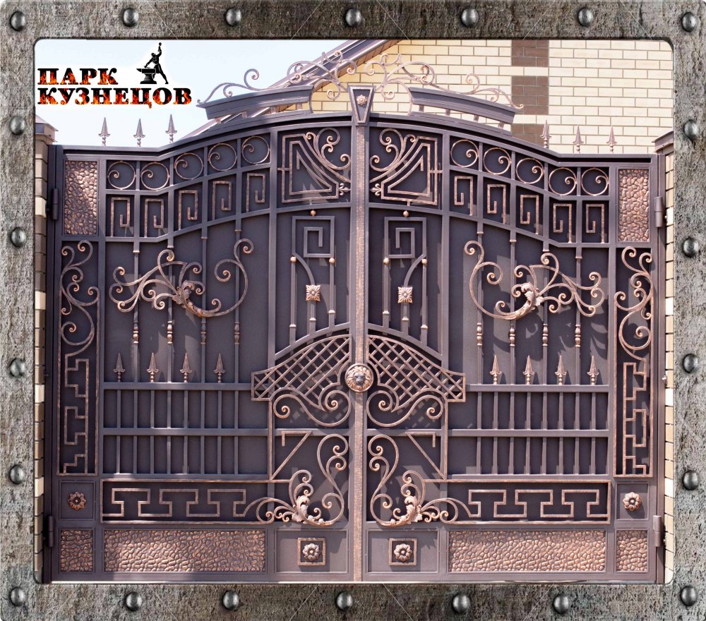 Ворота арт. 2019-40 металлические кованые изделия