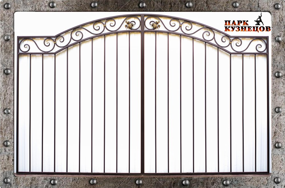 Ворота "КОЛОМНА" металлические кованые изделия