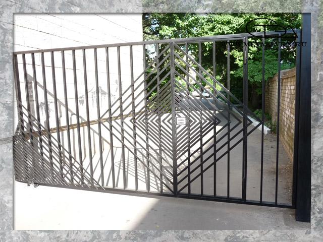 Ворота и калитка (2013 год) металлические кованые изделия