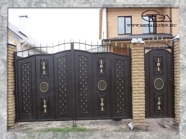 Ворота (2013 год) металлические кованые изделия