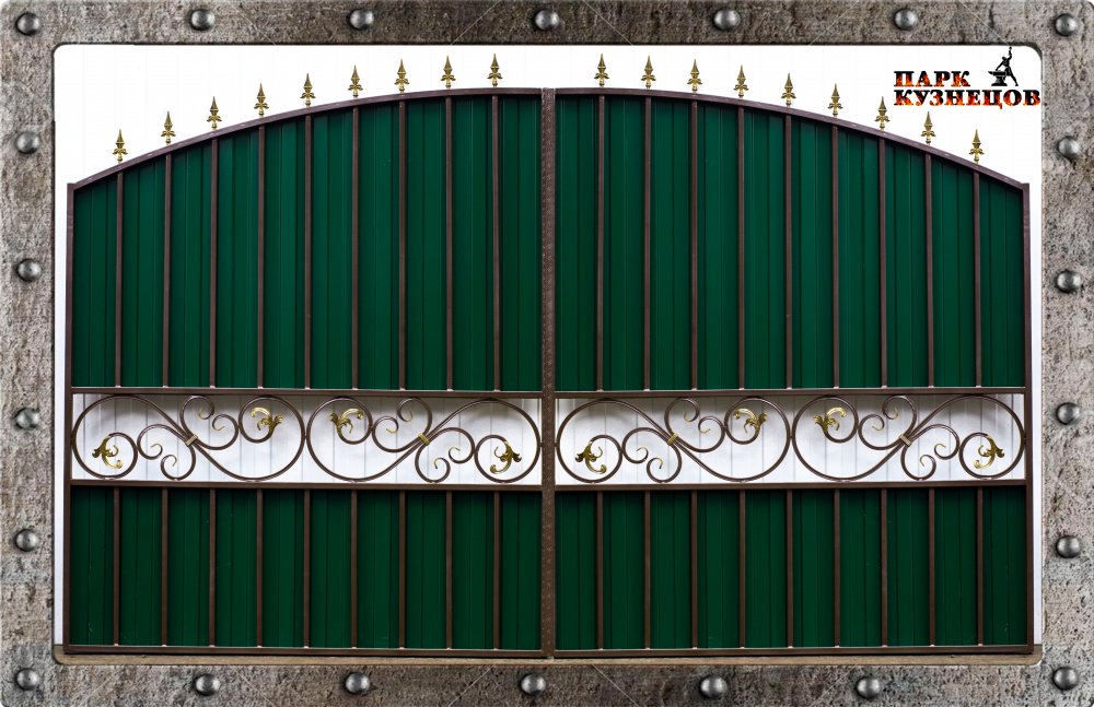 Ворота "ТОМИЛА" металлические кованые изделия